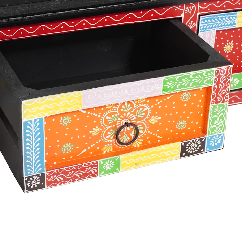 TV-Schrank Mehrfarbig 100 x 30 x 24 cm Massivholz Mango