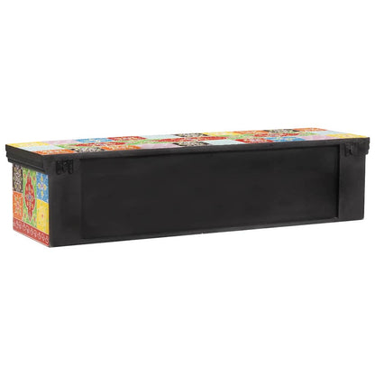 TV-Schrank Mehrfarbig 100 x 30 x 24 cm Massivholz Mango