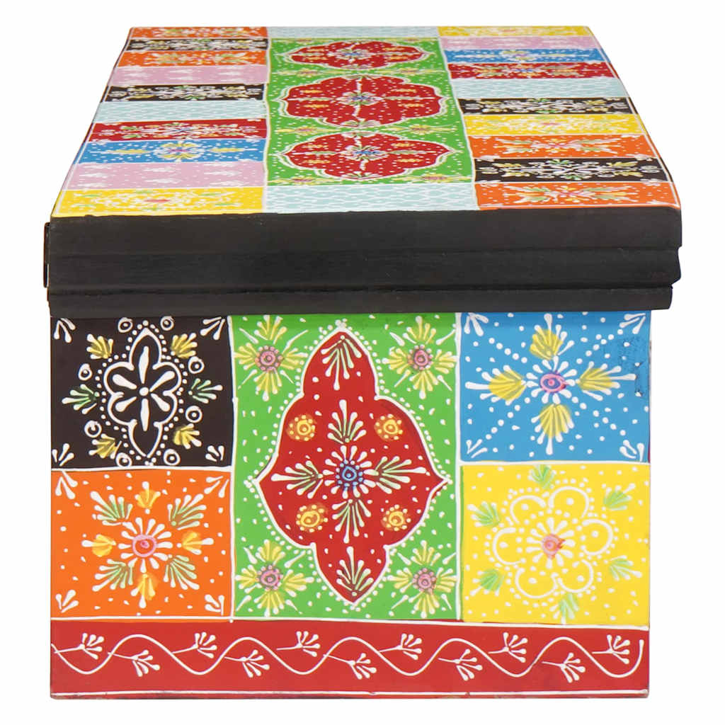 TV-Schrank Mehrfarbig 100 x 30 x 24 cm Massivholz Mango