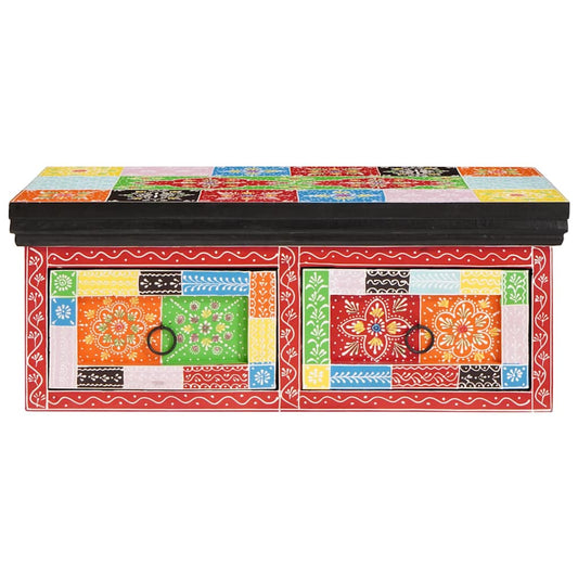 TV-Schrank Mehrfarbig 60 x 30 x 24 cm Massivholz Mango