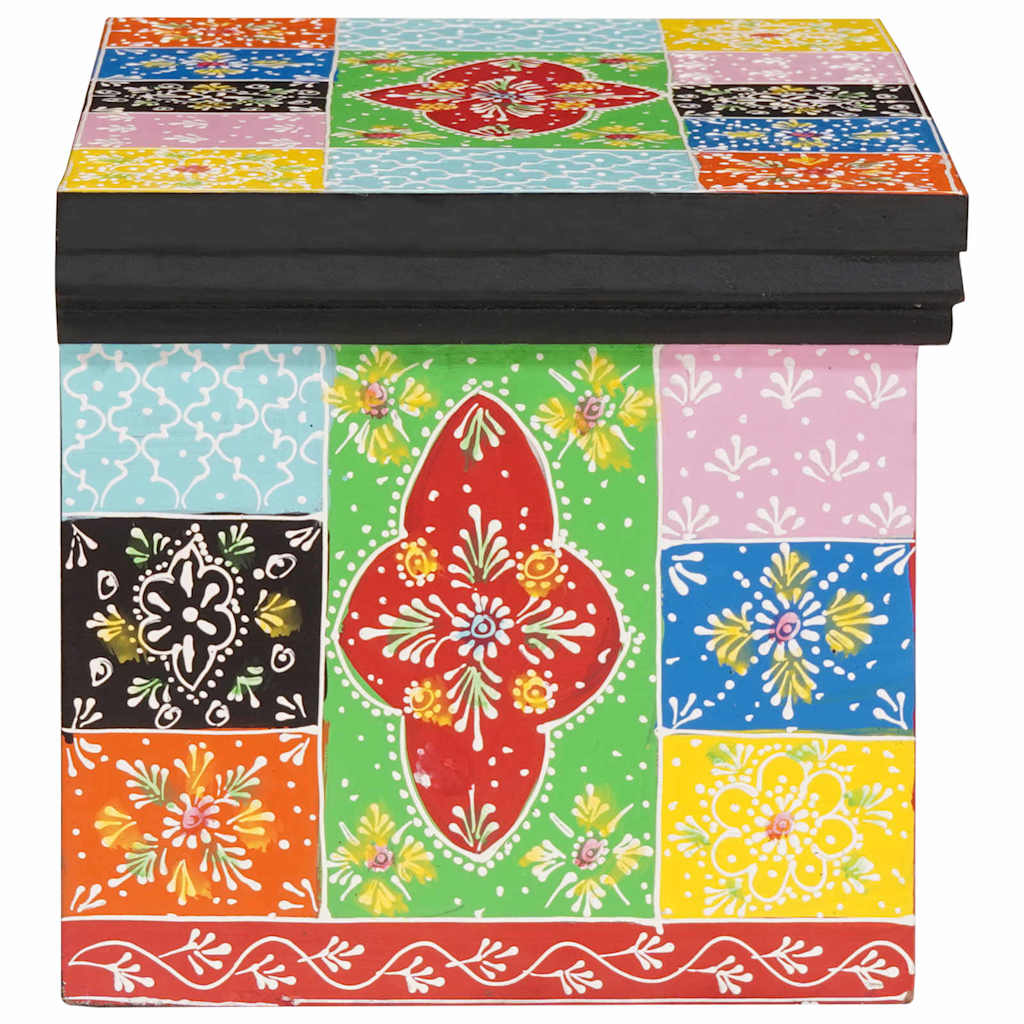 Nachttisch Mehrfarbig 40 x 30 x 28 cm Massivholz Mango