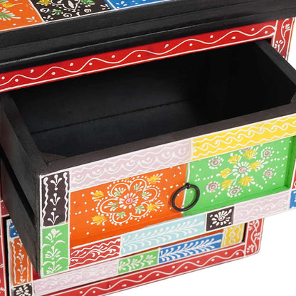 Nachttisch Mehrfarbig 40 x 30 x 40 cm Massivholz Mango