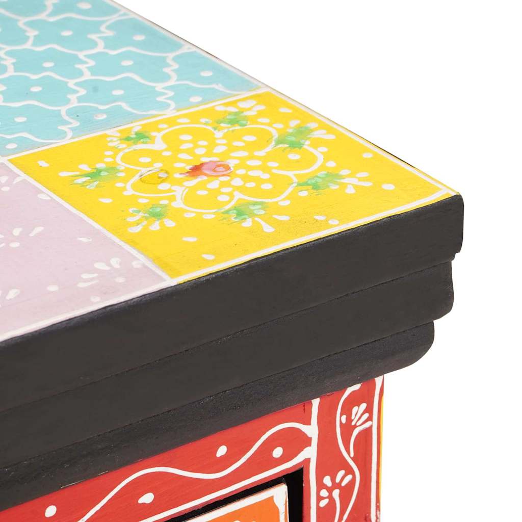 Nachttisch 2 pcs Mehrfarbig 40 x 30 x 40 cm Massivholz Mango