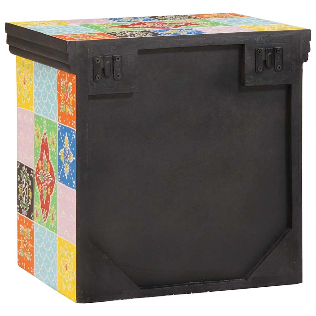 Nachttisch 2 pcs Mehrfarbig 40 x 30 x 40 cm Massivholz Mango