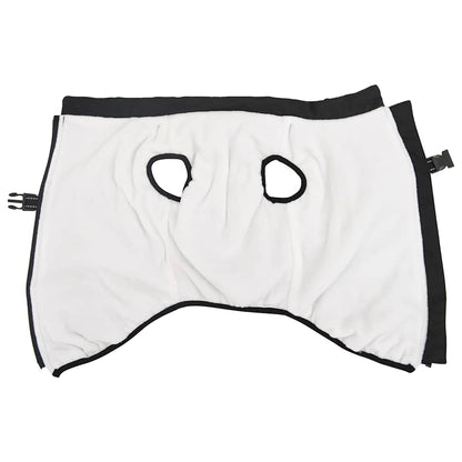 Hundemantel mit Geschirr Wasserdicht Reflektierend Schwarz L68