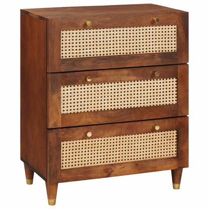 Sideboard-Set 2 pcs Braun 60 x 33.5 x 75 cm Massivholz Mango