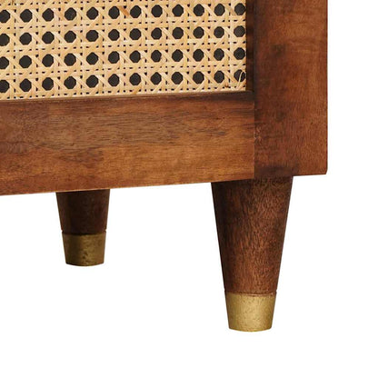 Badezimmerschrank 3 pcs Braun und Schwarz Massivholz Mango