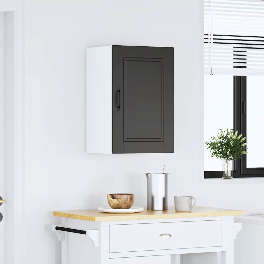 Küchen-Hängeschrank Porto Schwarz Holzwerkstoff
