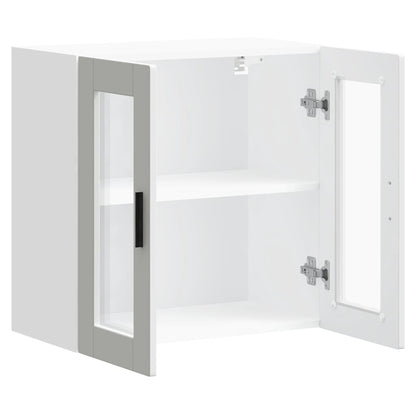 Küchen-Hängeschrank mit Glastür Porto Weiß
