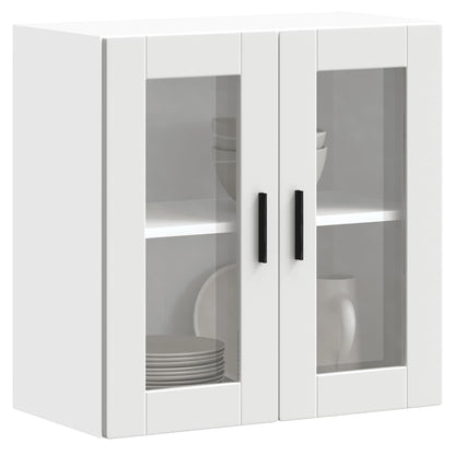 Küchen-Hängeschrank mit Glastür Porto Weiß