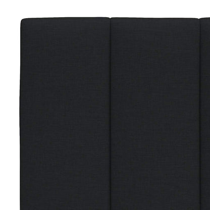 Bettgestell ohne Matratze "Hanko" Schwarz 200x200 cm Stoff