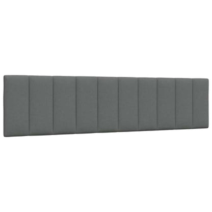 Bett mit Matratze "Hanko" Dunkelgrau 200x200 cm Stoff