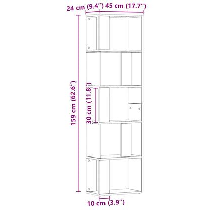 Bücherschrank Artisan-Eiche 45x24x159 cm Holzwerkstoff