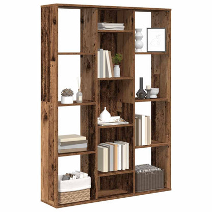 Raumteiler/Bücherregal Altholz-Optik 100x24x140cm Holzwerkstoff