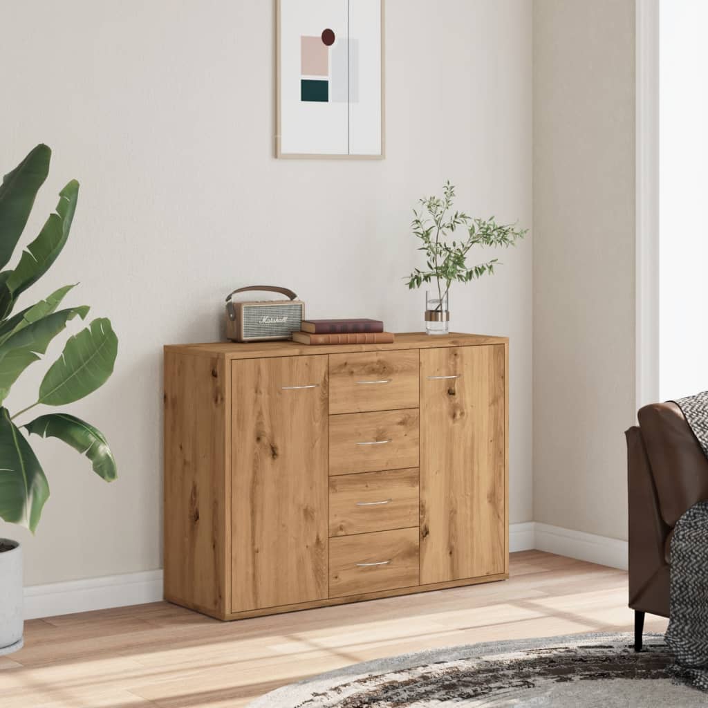 Sideboard Artisan-Eiche 88x30x64 cm Holzwerkstoff