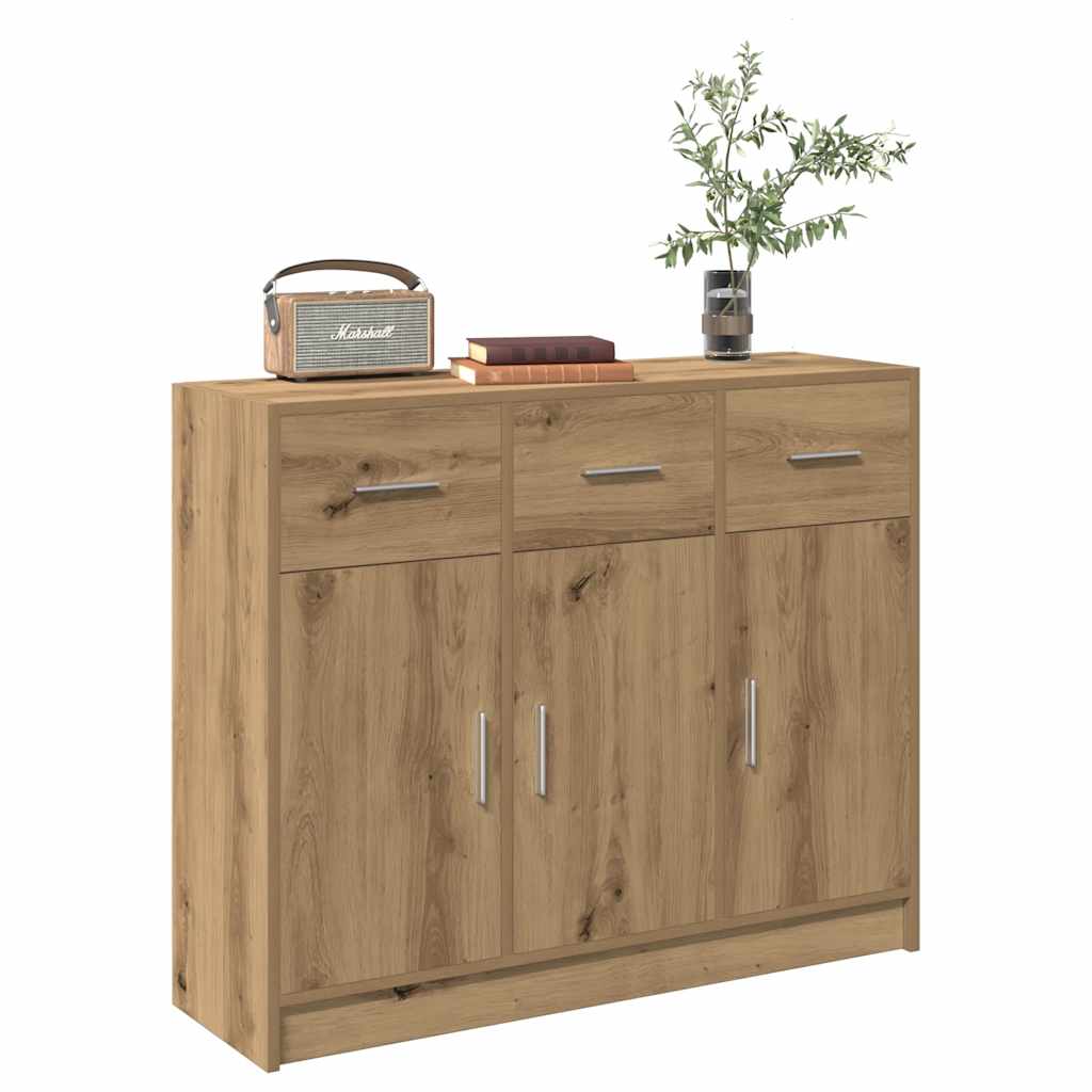 Sideboard Artisan-Eiche 91x28x75 cm Holzwerkstoff