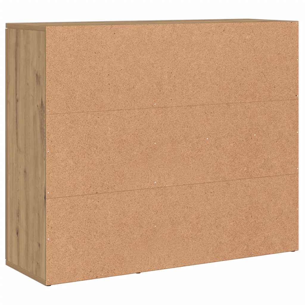 Sideboard Artisan-Eiche 91 x 29,5 x 75 cm Holzwerkstoff