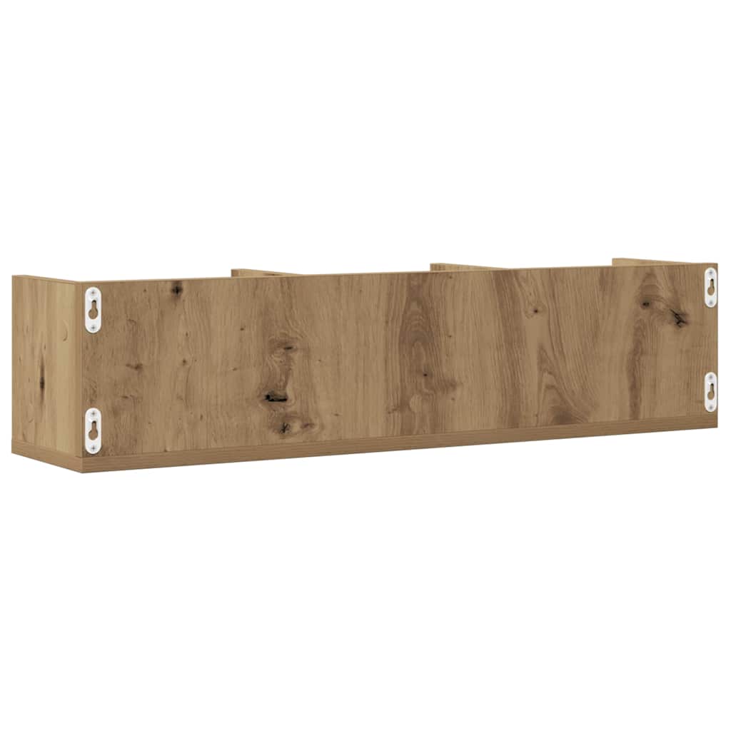 CD-Wandregal Artisan-Eiche 75x18x18 cm Holzwerkstoff