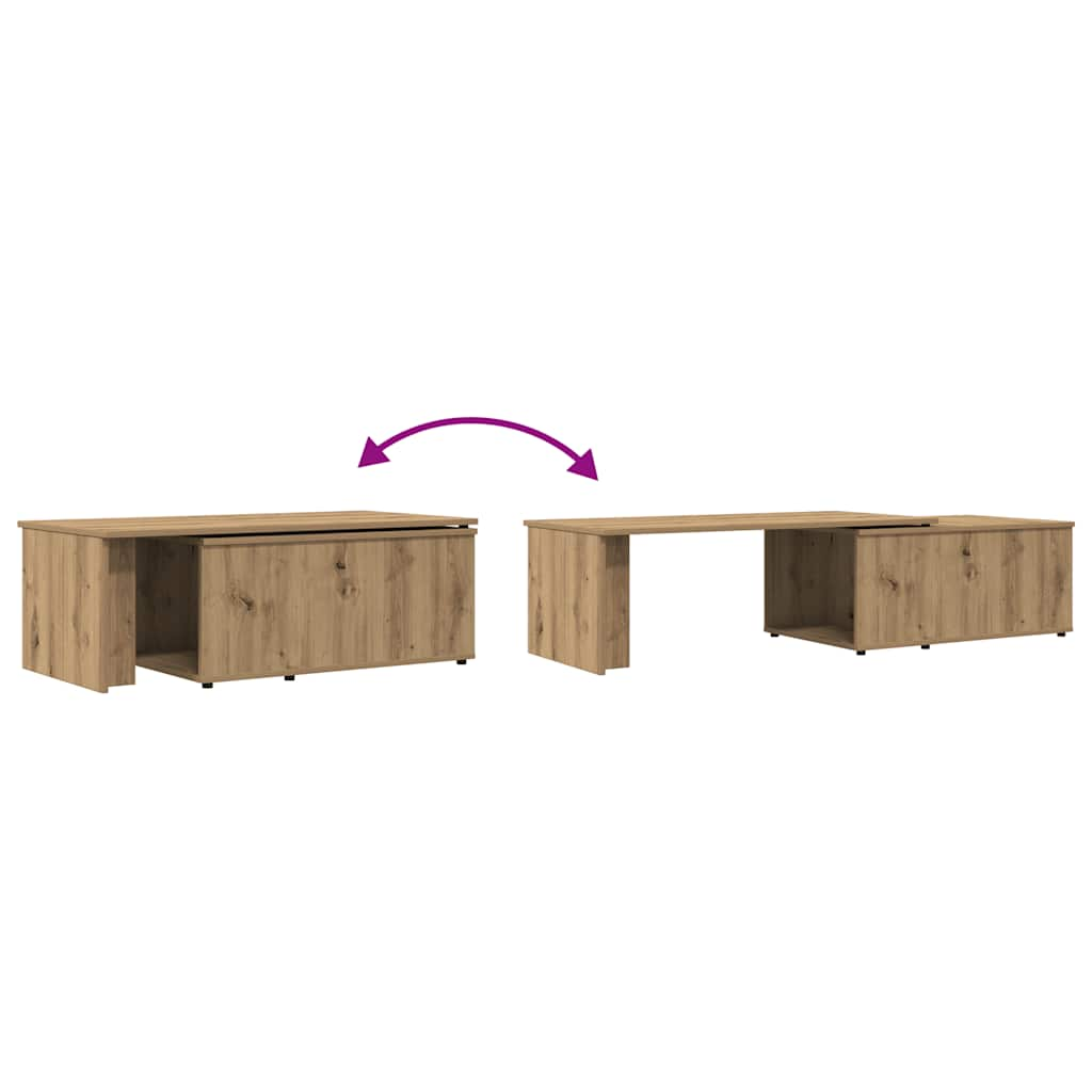 Couchtisch Artisan-Eiche 150x50x35 cm Holzwerkstoff