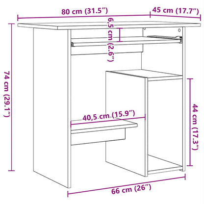 Schreibtisch Altholz-Optik 80x45x74 cm Holzwerkstoff