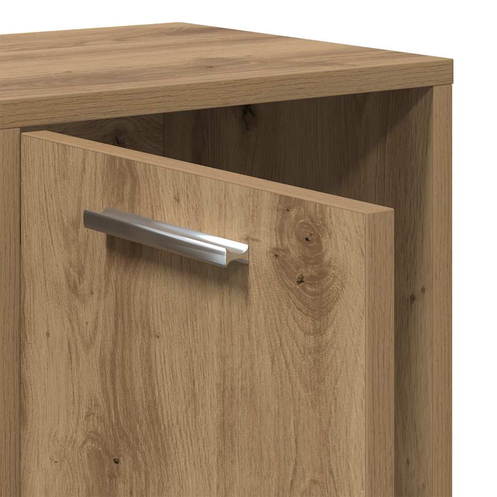 Bücherregal Artisan-Eiche 90x28x90 cm Holzwerkstoff