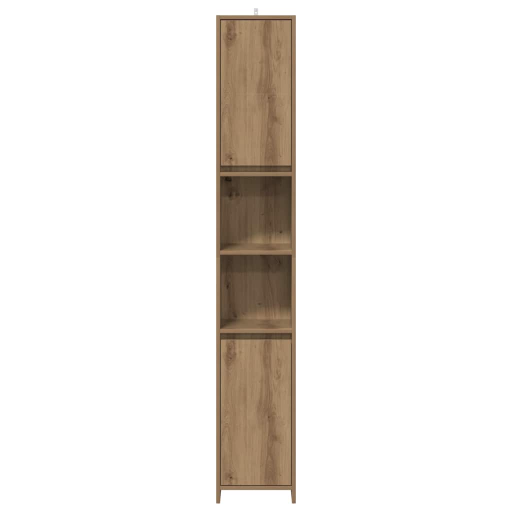 Badschrank Artisan-Eiche 30x30x183,5 cm Holzwerkstoff