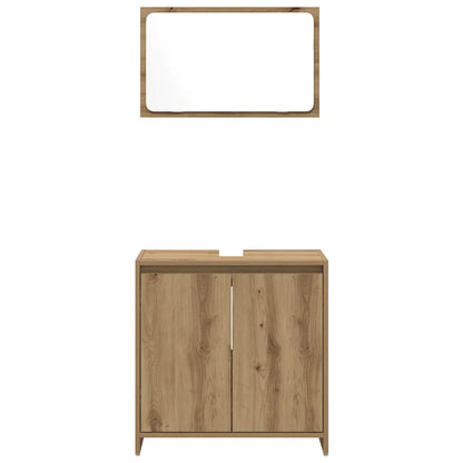 2-tlg. Badmöbel-Set Artisan-Eiche Holzwerkstoff