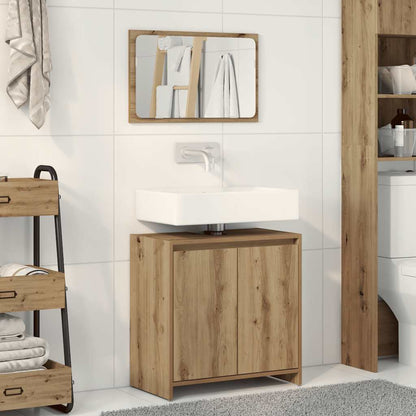 2-tlg. Badmöbel-Set Artisan-Eiche Holzwerkstoff