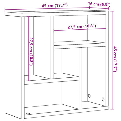 Wandregal Altholz-Optik 45x16x45 cm Holzwerkstoff