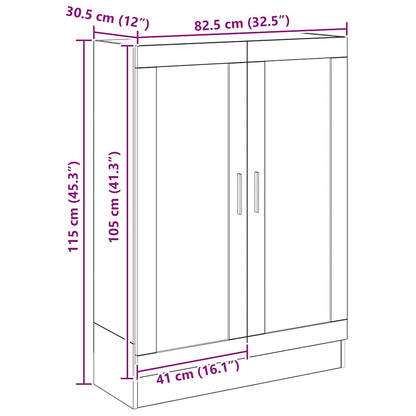 Bücherschrank Artisan-Eiche 82,5x30,5x115 cm Holzwerkstoff