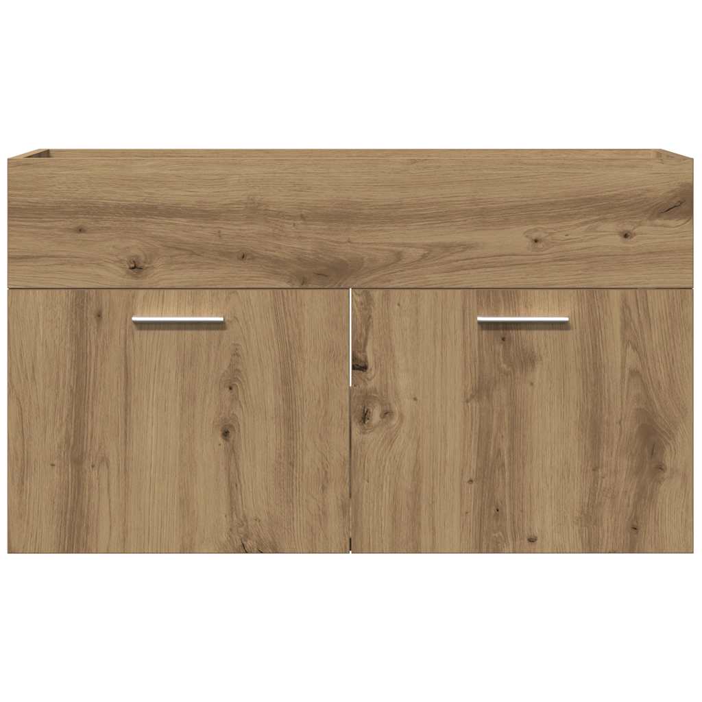 Waschbeckenunterschrank Artisan-Eiche 80x38,5x46 Holzwerkstoff