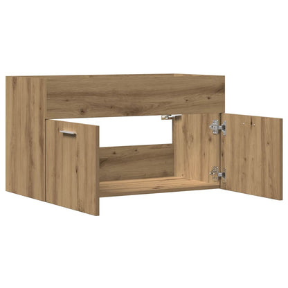 Waschbeckenunterschrank Artisan-Eiche 80x38,5x46 Holzwerkstoff