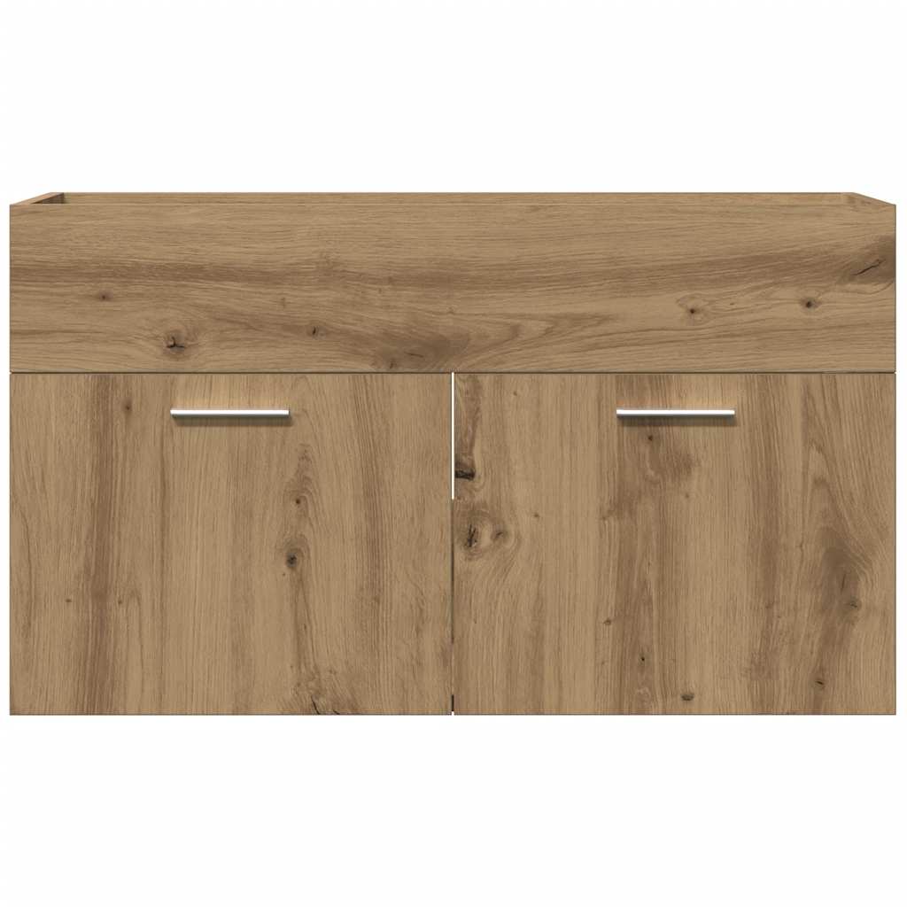 Waschbeckenunterschrank Artisan-Eiche 90x38,5x46 Holzwerkstoff