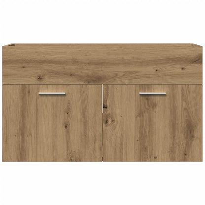 Waschbeckenunterschrank Artisan-Eiche 90x38,5x46 Holzwerkstoff