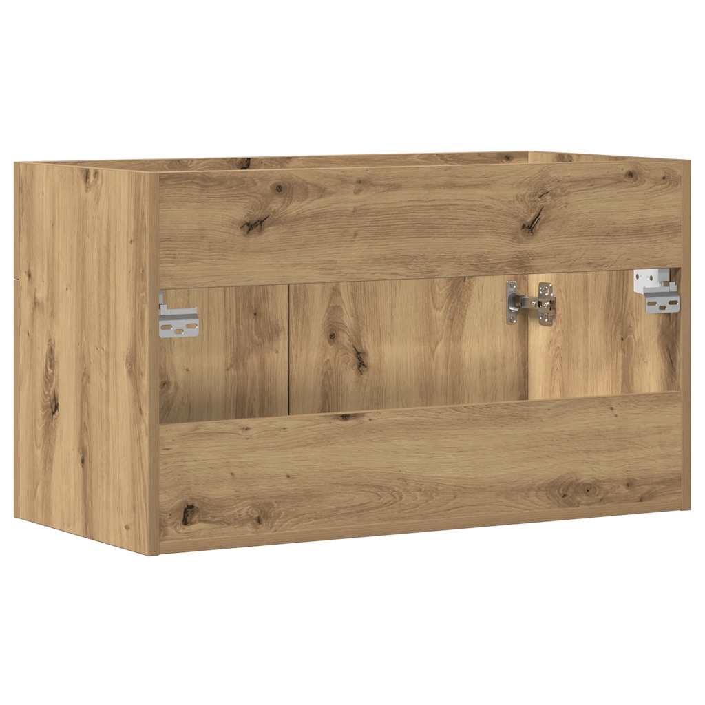 Waschbeckenunterschrank Artisan-Eiche 90x38,5x46 Holzwerkstoff