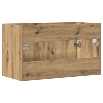 Waschbeckenunterschrank Artisan-Eiche 90x38,5x46 Holzwerkstoff