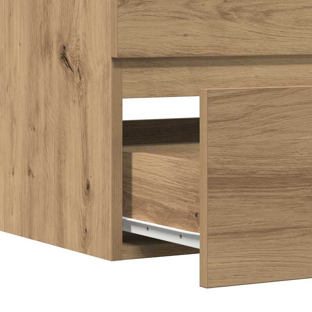 Bad-Hängeschrank Artisan-Eiche 80x38,5x45 cm Holzwerkstoff