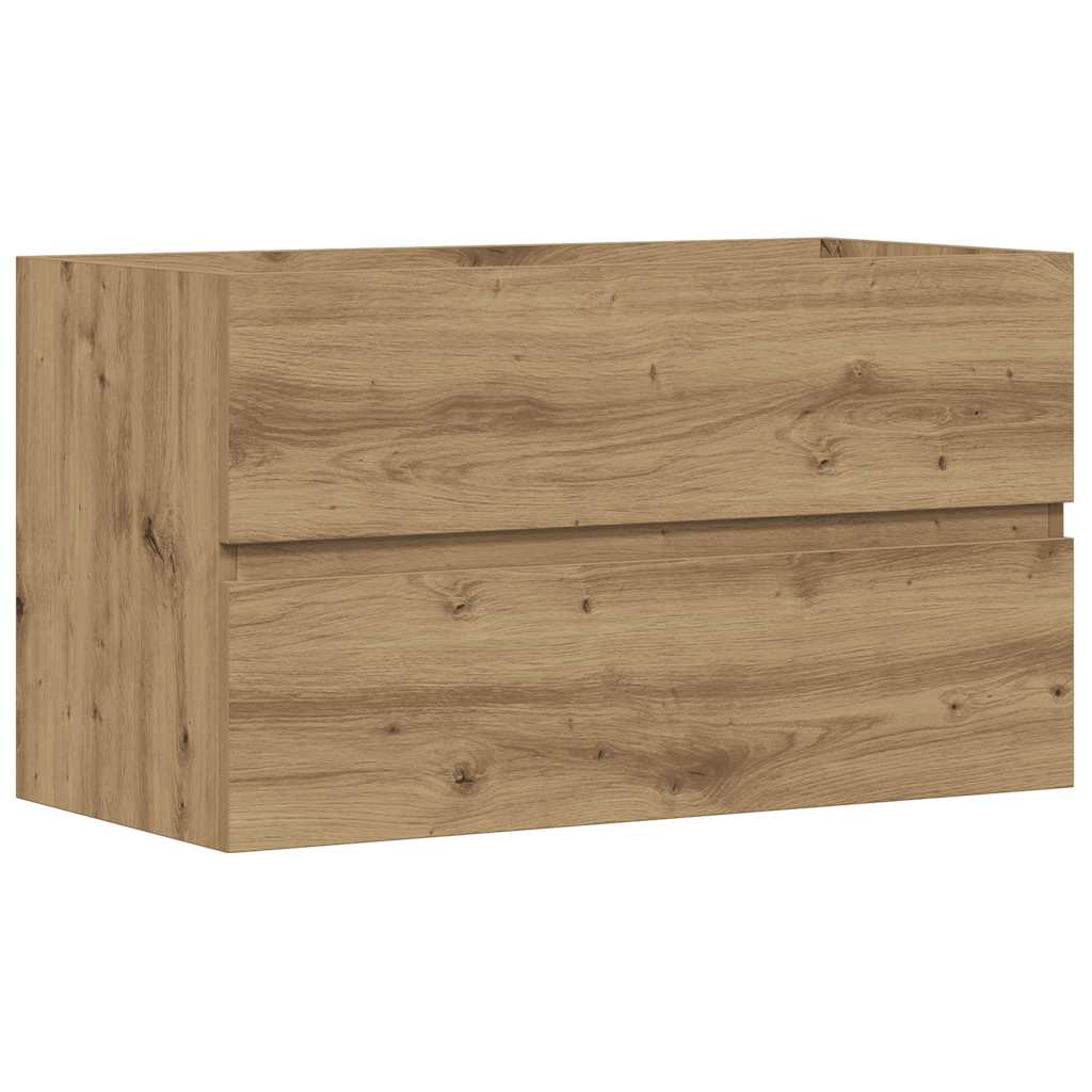 Waschbeckenunterschrank Artisan-Eiche 90x38,5x45 Holzwerkstoff