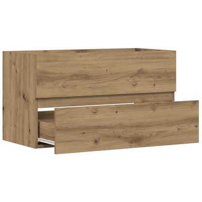 Waschbeckenunterschrank Artisan-Eiche 90x38,5x45 Holzwerkstoff