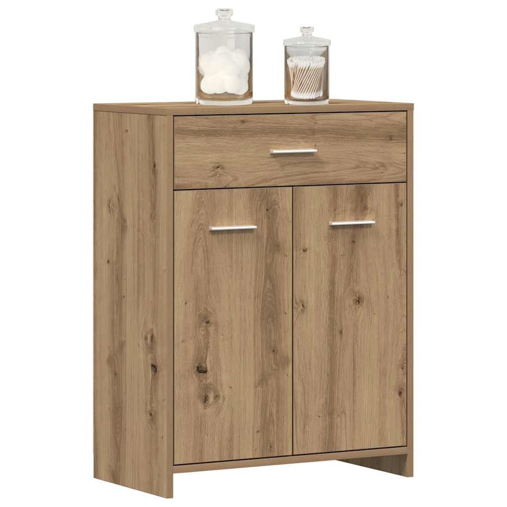 Badschrank Artisan-Eiche 60x33x80 cm Holzwerkstoff
