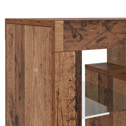 TV-Schrank mit LED Altholz-Optik 120x36,5x40 cm Holzwerkstoff