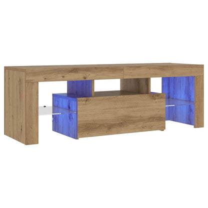 TV-Schrank mit LED Artisan-Eiche 120x36,5x40 cm Holzwerkstoff