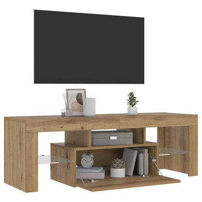 TV-Schrank mit LED Artisan-Eiche 120x36,5x40 cm Holzwerkstoff