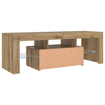 TV-Schrank mit LED Artisan-Eiche 120x36,5x40 cm Holzwerkstoff