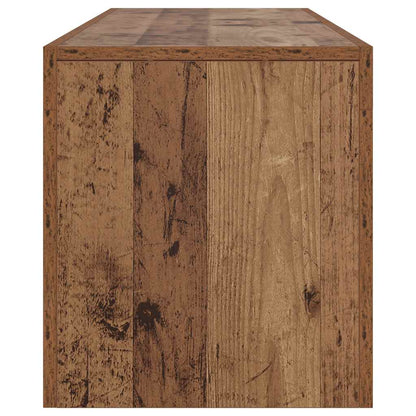 TV-Schrank mit LED Altholz-Optik 140x36,5x40 cm Holzwerkstoff