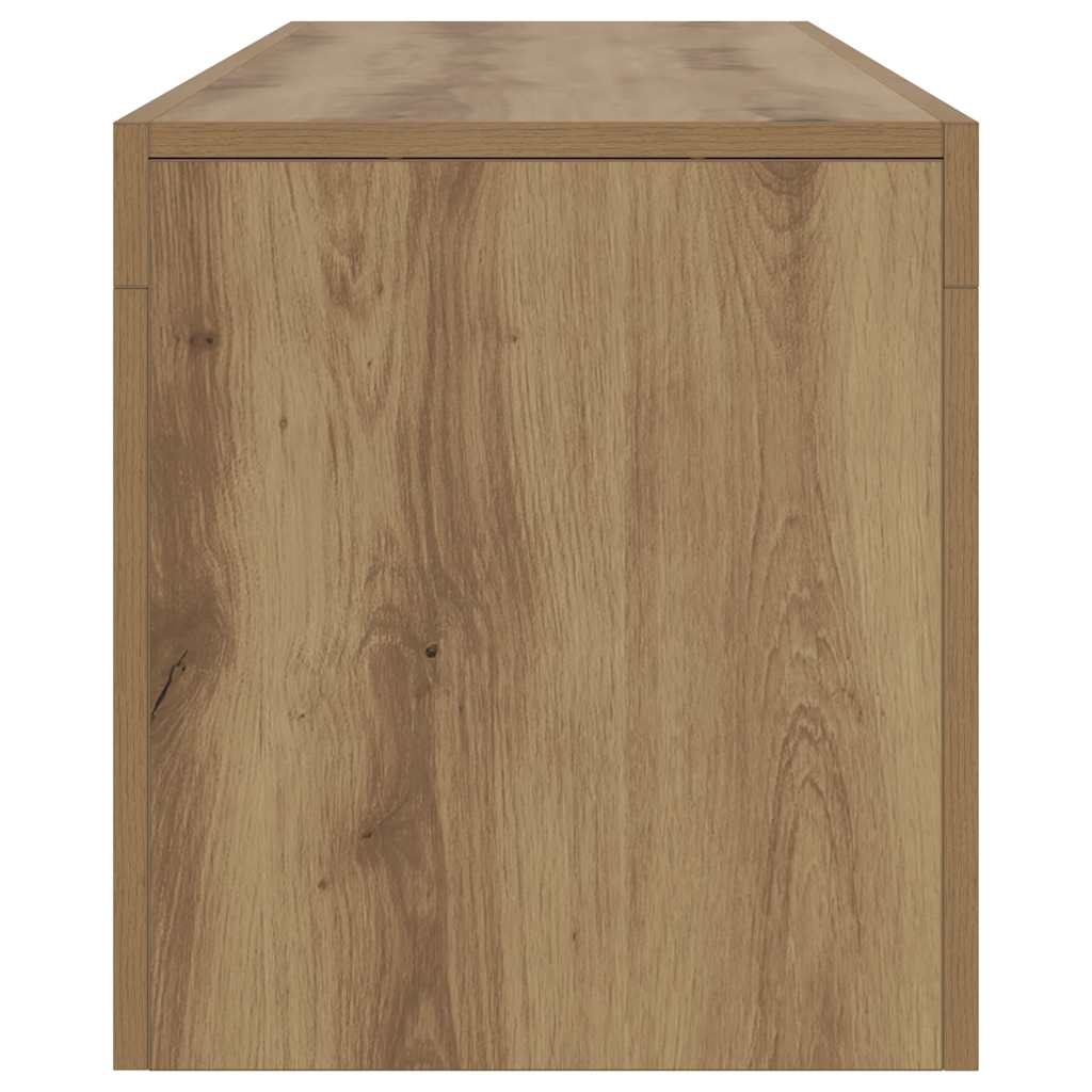 TV-Schrank mit LED Artisan-Eiche 140x36,5x40 cm Holzwerkstoff