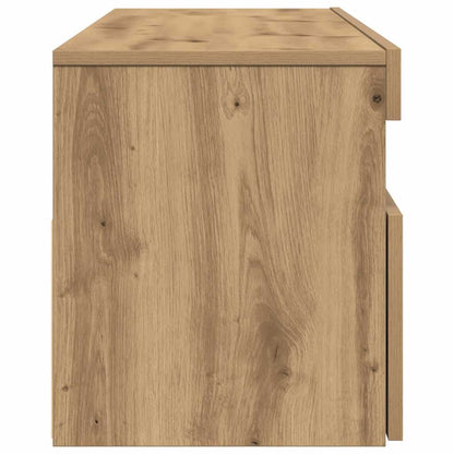 TV-Schrank mit LED Artisan-Eiche 120x35x40 cm Holzwerkstoff