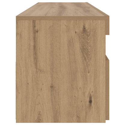 TV-Schrank mit LED-Leuchten Artisan-Eiche 90x35x40 cm