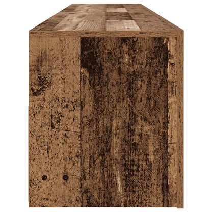 TV-Schrank mit LED Altholz-Optik 120x35x40 cm Holzwerkstoff