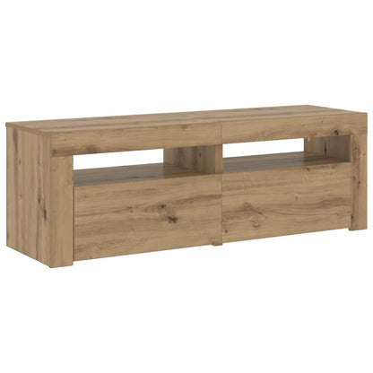 TV-Schrank mit LED Artisan-Eiche 120x35x40 cm Holzwerkstoff